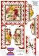 Crazee Daisies Pink Anglaise 5in Top Bottom Scallop Stacker