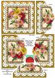 Crazee Daisies Gold Anglaise 5in Scallop Bottom Stacker