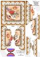 The Shoe Fairy Peach Anglaise 5in Top Bottom Scallop Stacker