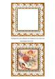 The Shoe Fairy Peach Anglaise 5in Card Base and Frame