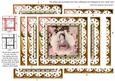 Oriental Blossom Girl Anglaise 5in Spiral Edge Stacker