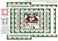 Wedding Car Turq Anglaise 5in Spiral Edge Stacker