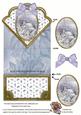 Blue Christmas Church Anglaise Scallop Spring Decoupage Card