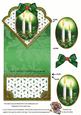 Christmas Candle Duo Anglaise Scallop Spring Decoupage Card