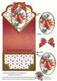 Christmas Bells Lace Scallop Spring Decoupage Card