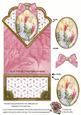 Pastel Candle Trio Anglaise Scallop Spring Decoupage Card