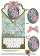 Oriental Peony Duo Anglaise Scallop Spring Decoupage Card