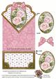 Pink Rose Duo Anglaise Scallop Spring Decoupage Card