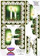 Candle Duo Anglaise 5in Top and Bottom Scallop Stacker