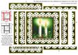 Christmas Candle Duo Anglaise 5in Spiral Edge Stacker