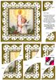 Candle Angel Anglaise 6in Duo Corner Stacker Card Front