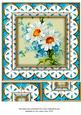 Blue Daisies Anglaise 8inch Topper Picture Sheet