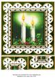 Christmas Candle Duo Anglaise 8in Topper Picture Sheet