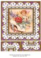 Lilac Wedding Shoe Anglaise 8in Topper Picture Sheet
