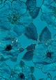 Aquamarine 3 Big Blooms A4 Backing Paper