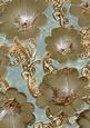 Aqua Natural 5 Giant Florals A4 Backing Paper