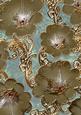 Aqua Natural 6 Giant Florals A4 Backing Paper
