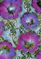 Blue 5 Giant Florals A4 Backing Paper
