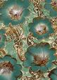Blue 8 Giant Florals A4 Backing Paper