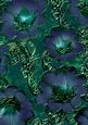 Blue Lilac 3 Giant Florals A4 Backing Paper