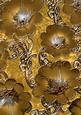 Gold 2 Giant Florals A4 Backing Paper
