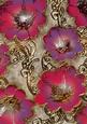 Red Purple 2 Giant Florals A4 Backing Paper