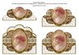 Beautiful Lady Embroidery Anglaise Scallop Bottom Stacker