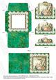 Oriental Birds Lace 3in Mini Card Envelope Scallop Aio