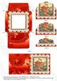 Oriental Ladies Lace 3in Mini Card Envelope Scallop Aio