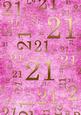 Pink and Gold 21st Birthday A4 Backing Paper