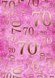 Pink and Gold 70th Birthday A4 Backing Paper