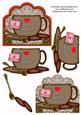 Hot Chocolate Love Cup 3D Decoupage Sheet
