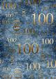 Deep Blue and Gold 100th Birthday A4 Backing Paper