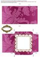 Wildflowers Pink Plain Anglaise Midi Card and Envelope