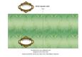 Mint Wedding Cake Plain 5inch Cut and Fold Card