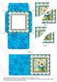 Blue Daisies Anglaise 3in Card Envelope Duo Stacker Aio