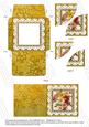 Crazee Daisies Gold 3in Card Envelope Duo Stacker Aio