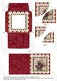 Red Pansies 3in Card Envelope Duo Stacker Aio
