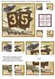 Vintage Racing Car 35th Birthday 5in Corner Stacker