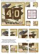 Vintage Racing Car 40th Birthday 5in Corner Stacker