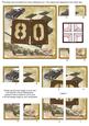 Vintage Racing Car 80th Birthday 5in Corner Stacker