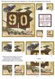 Vintage Racing Car 90th Birthday 5in Corner Stacker