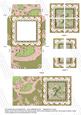 Oriental Green Bird 3in Card Envelope Corner Stacker Aio