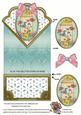 Lovebirds Anglaise Scallop Spring Decoupage Card