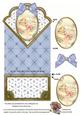 New Baby Boy Anglaise Scallop Spring Decoupage Card
