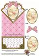 New Baby Girl Anglaise Scallop Spring Decoupage Card
