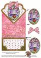 Pink Floral Bell Anglaise Scallop Spring Decoupage Card