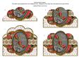 Black Red Rose Best Wishes Scallop Bottom Stacker