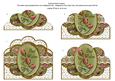 Green and Pink Rose Best Wishes Scallop Bottom Stacker