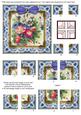 Lace Cornflowers 5in All 4 Corner Stacker